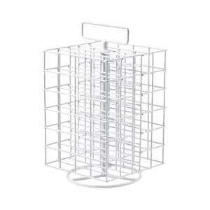 White Paint Storage Spinner - Paint Tower Organizer Holds Up to 48 2oz Bottles